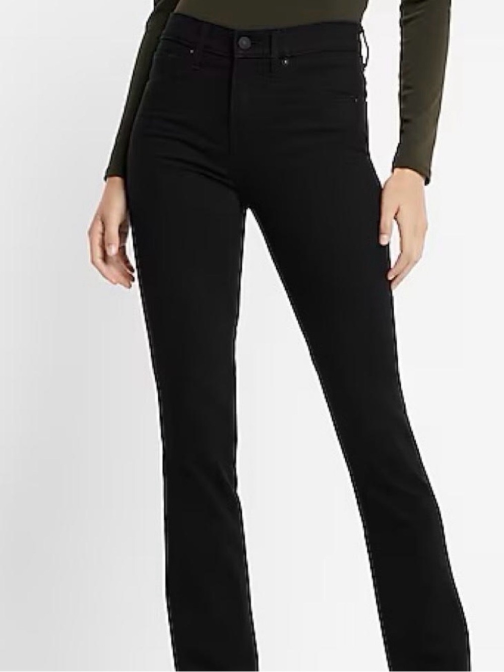 Women’s Black denim skyscraper Jeans Express Brand size 14 R